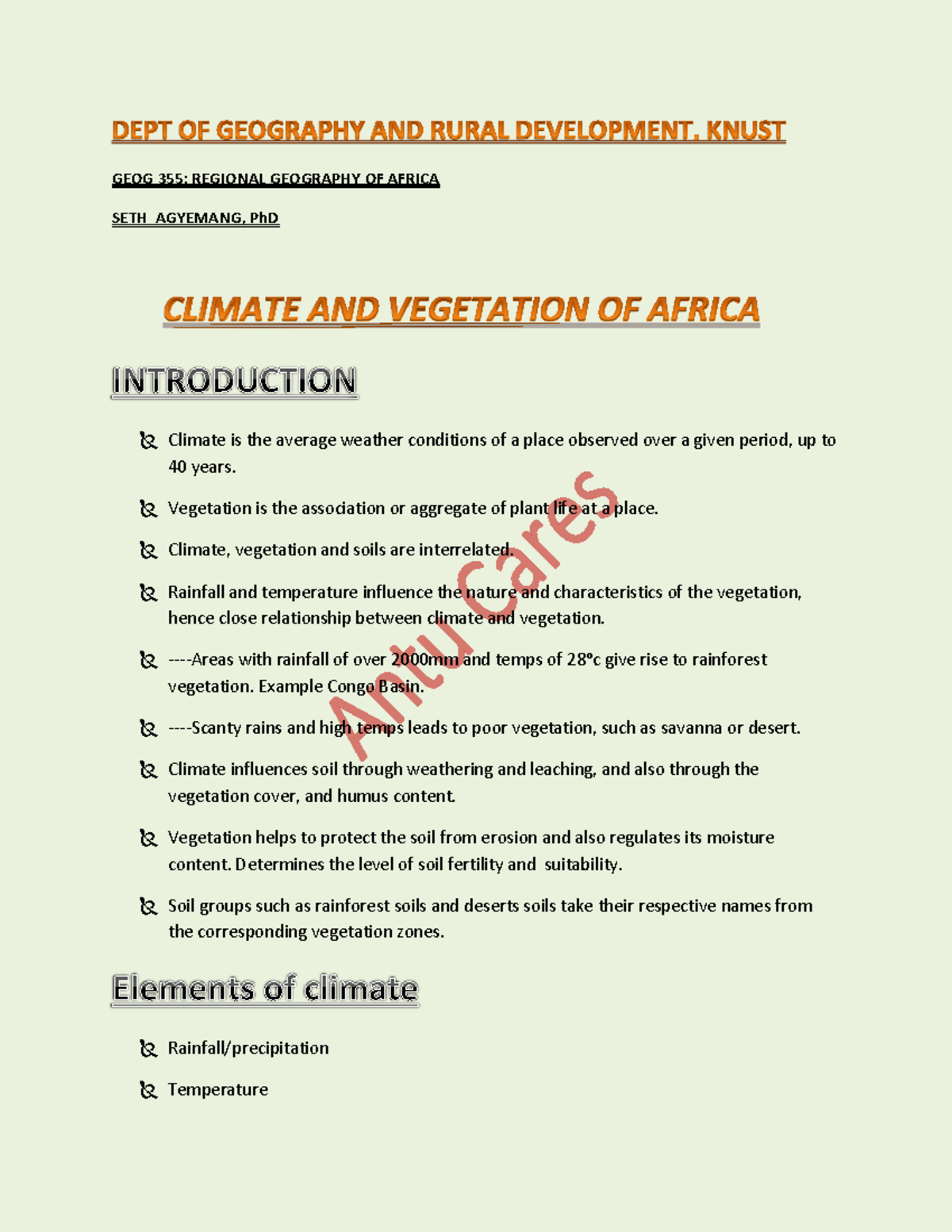 Geog 355 2 Learn GEOG 355 REGIONAL GEOGRAPHY OF AFRICA SETH