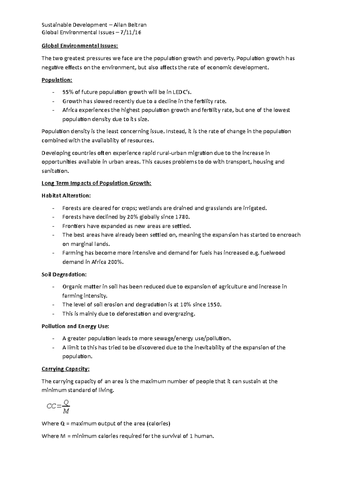 9. Global Environmental Issues - Sustainable Development – Allan ...