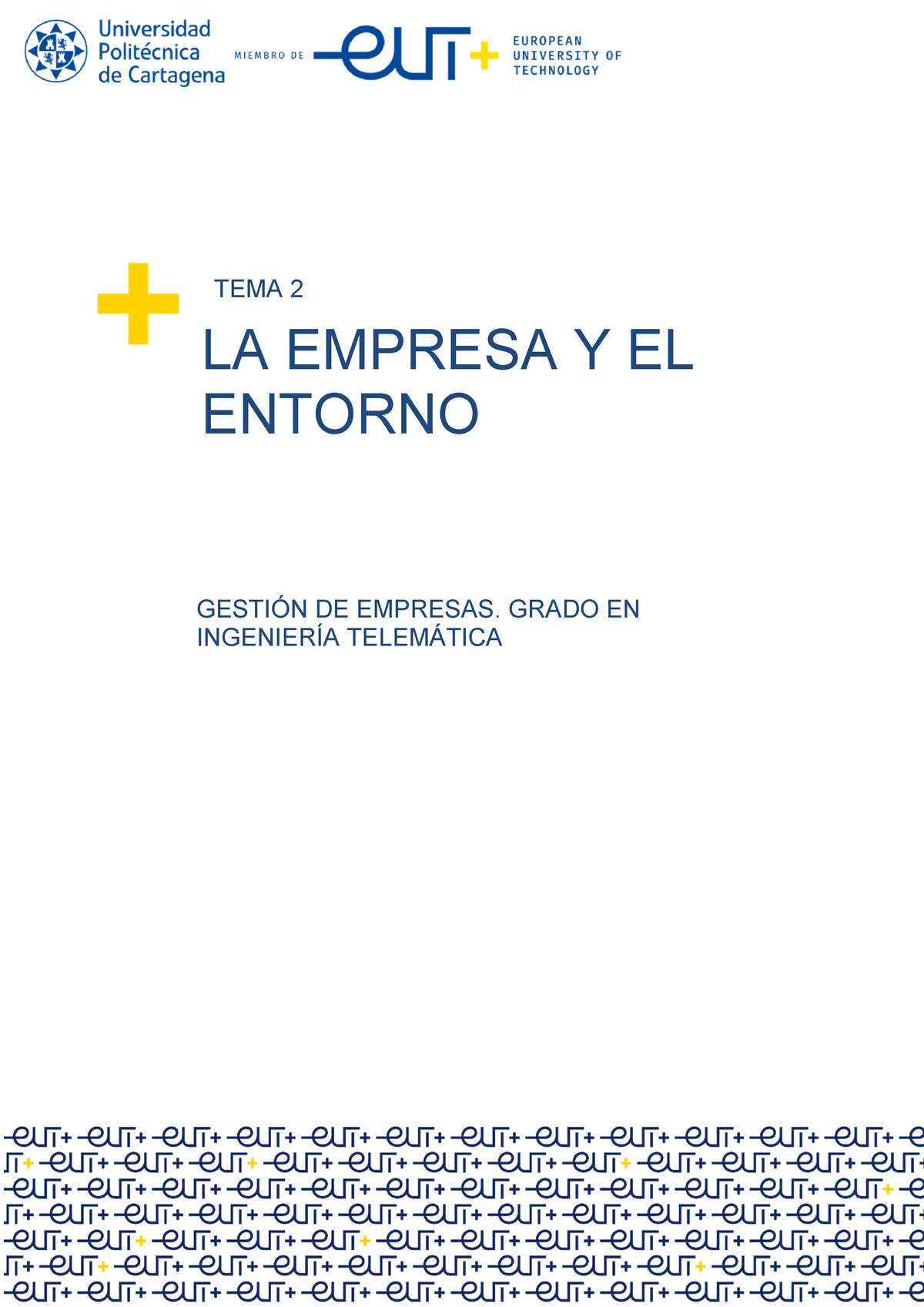 Capítulo 2 - LA Empresa Y EL Entorno - LA EMPRESA Y EL ENTORNO GESTIÓN ...