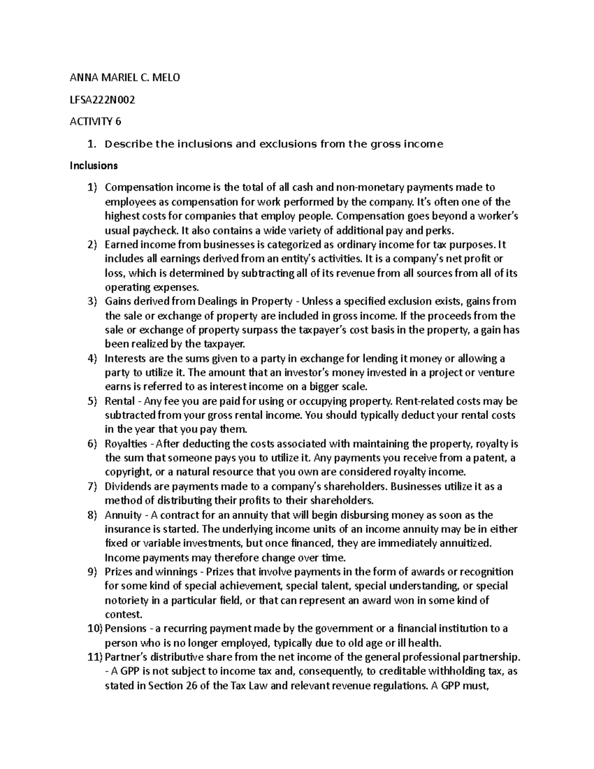 ACT06 conceptual framework - ANNA MARIEL C. MELO LFSA222N ACTIVITY 6 ...