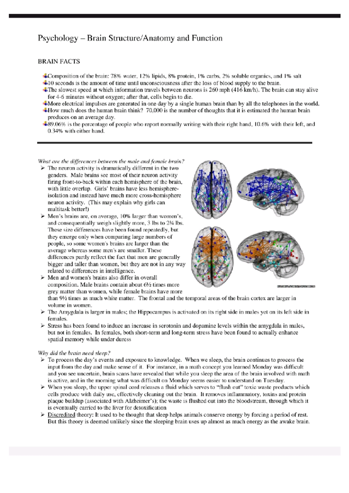 Human brain sysytem - Plus two biology - Studocu
