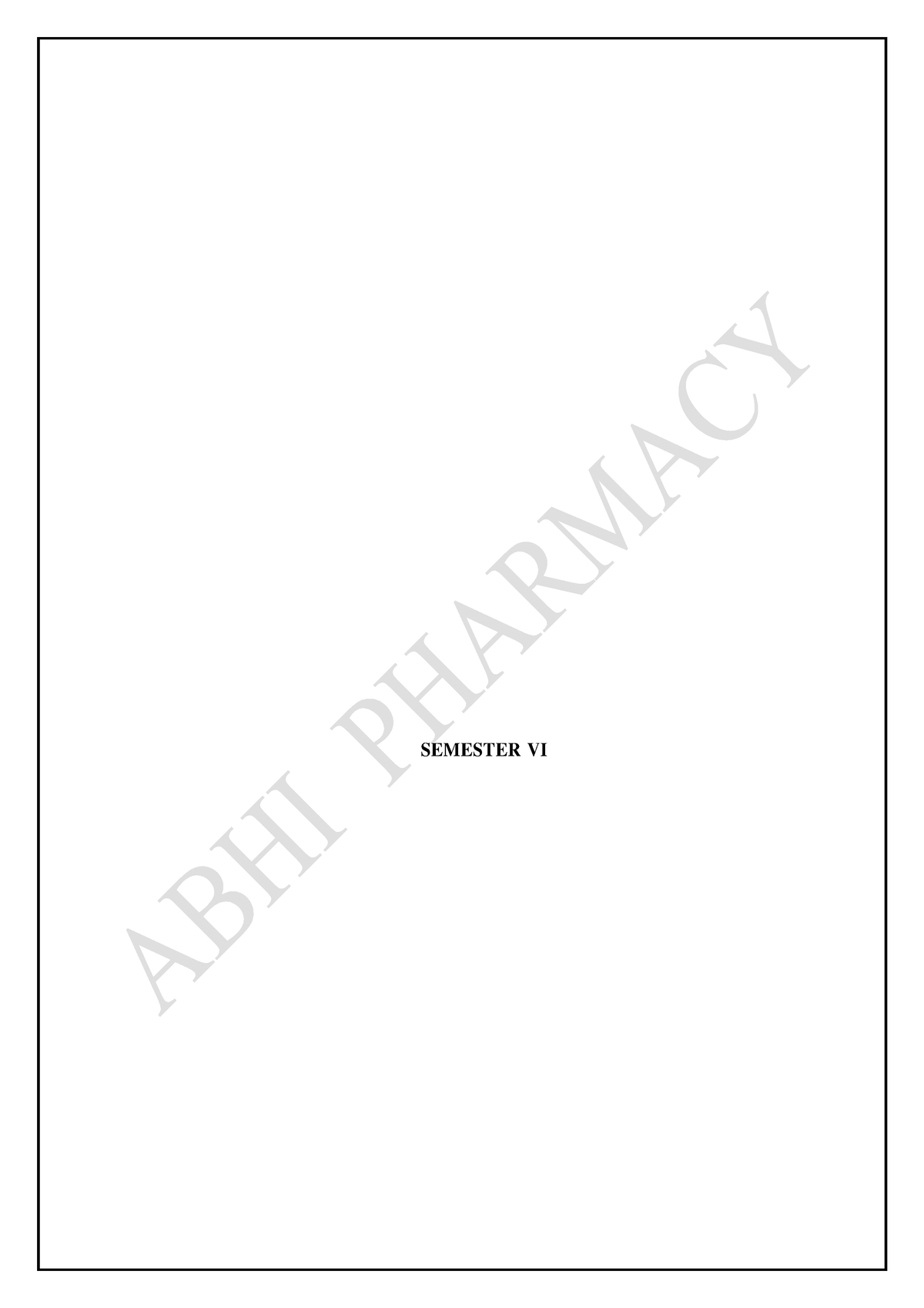 B.Pharma 6th Semester Syllabus - SEMESTER VI BP601T. MEDICINAL ...