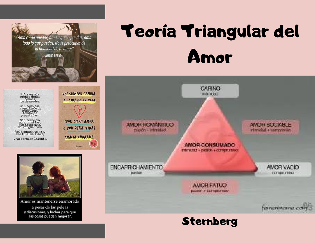 Teoría Triangular Del Amor Teoría Triangular Del Amor Sternberg Amor SegÚn Sternberg El Amor 4387