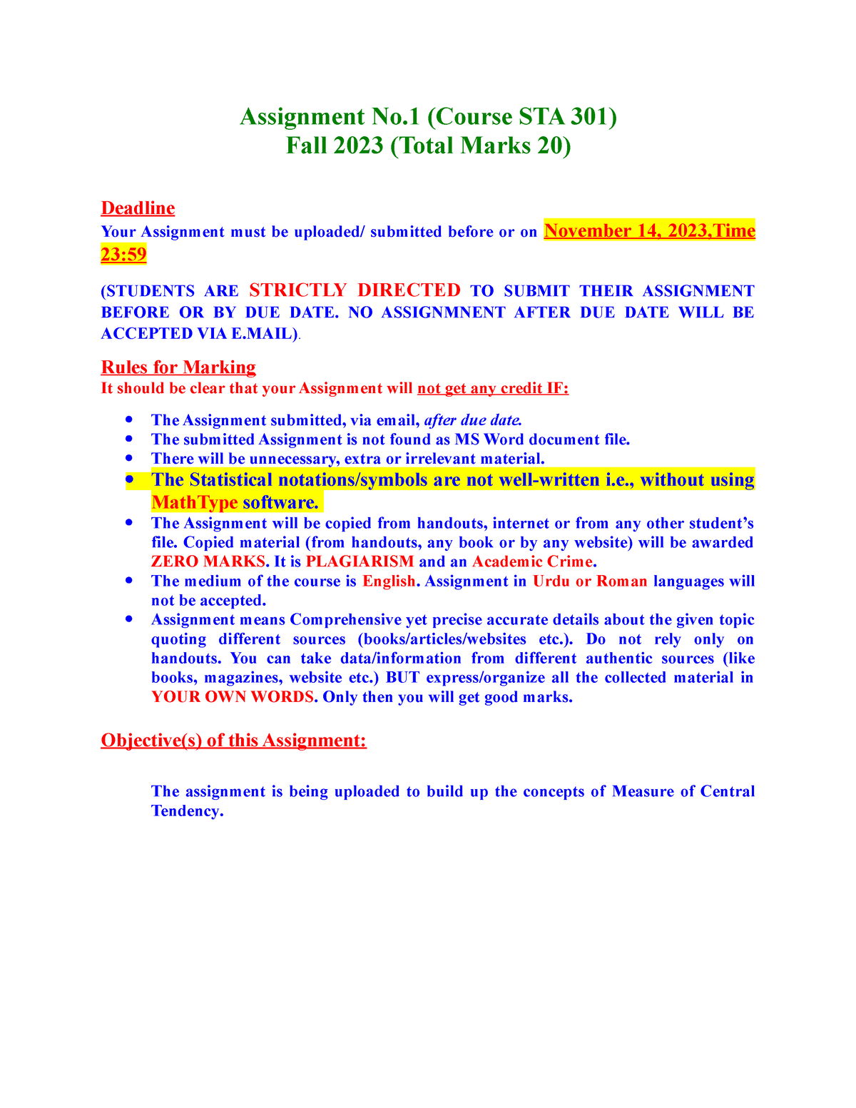 msu law fall 2023 first assignments