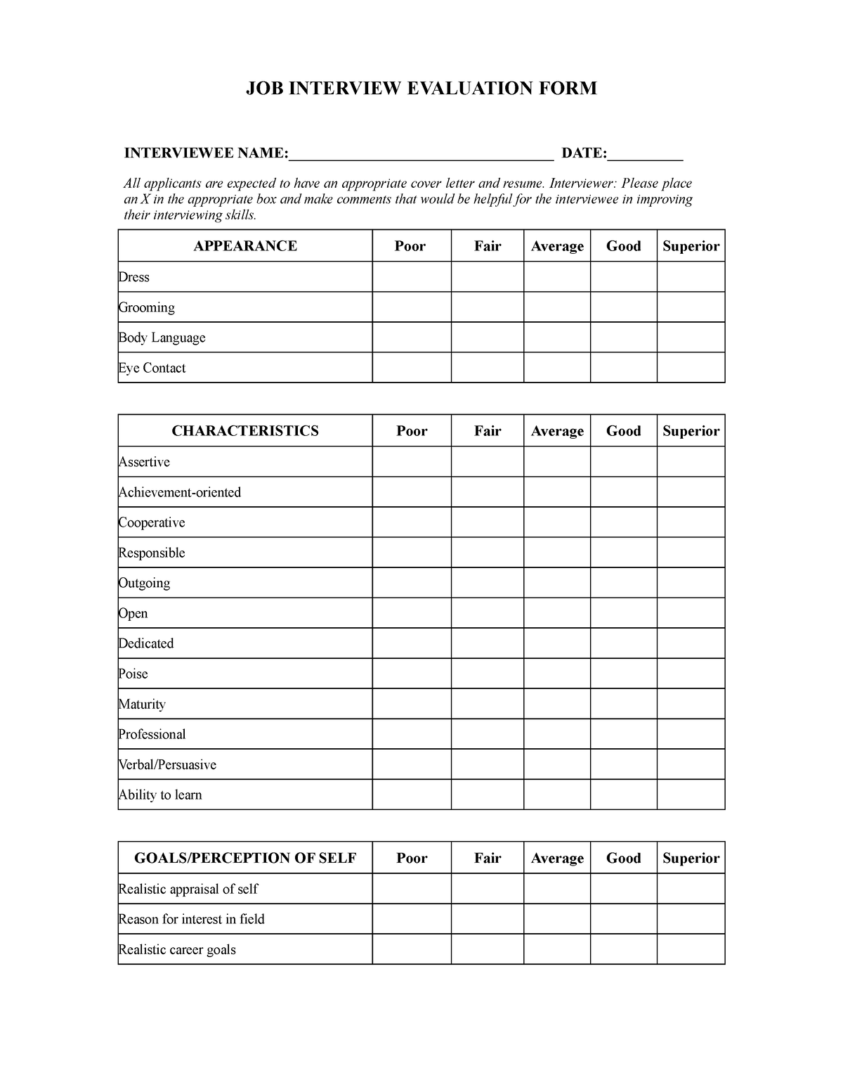 job-interview-evaluation-job-interview-evaluation-form-interviewee