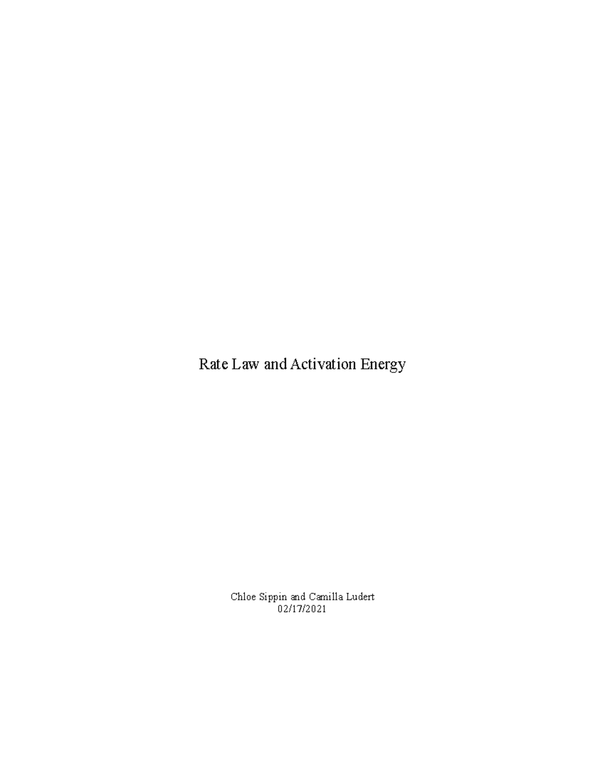 full-lab-report-rate-law-and-activation-energy-rate-law-and