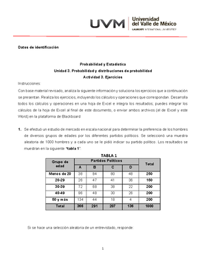 Automatizada 2 Unidad 2 Estadistica Y Probabilidad - Pregunta 1 2 De 2 ...