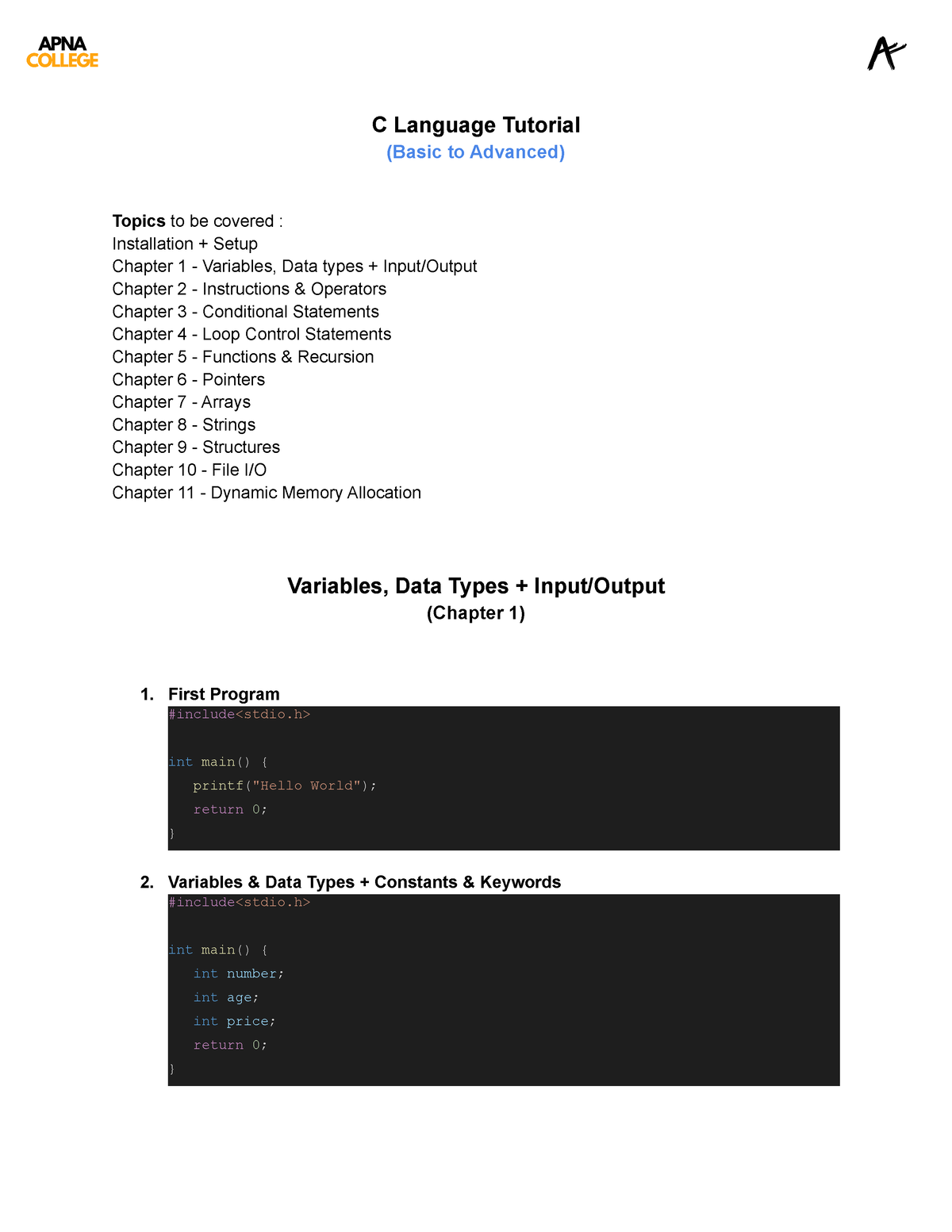 chapter-1-code-bca-c-language-tutorial-basic-to-advanced-topics