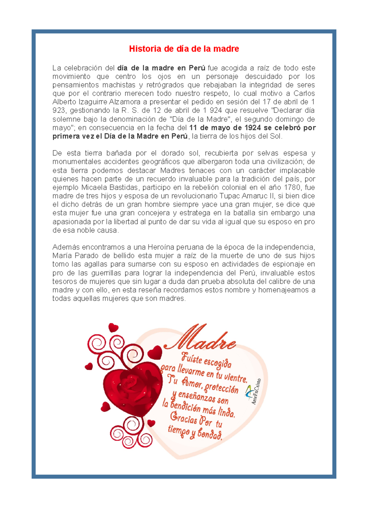 Historia de d a de la madre Historia - Thumb 1200 1698 