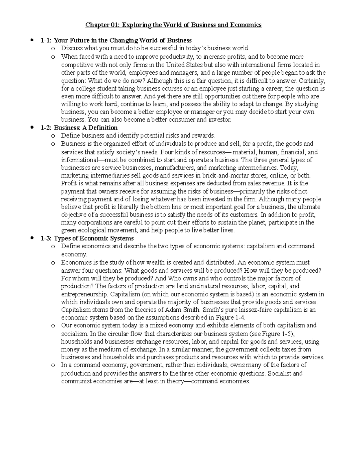 01. OL 501 - Module One Notes - Chapter 01: Exploring the World of ...