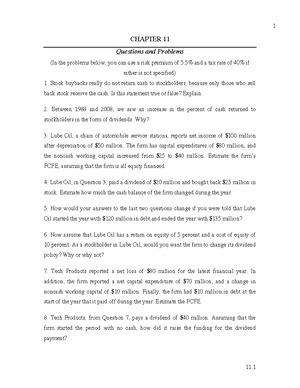 Chapter 8. Problems and Questions - CHAPTER 8 Problems and Questions ...
