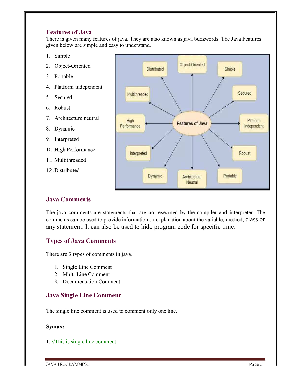 feature-of-java-java-programming-page-5-features-of-java-there-is