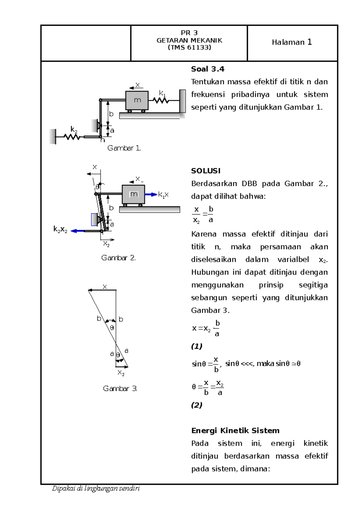 2022 61133 SOAL 2.24 Theory Of Vibration With Application - Halaman 1 ...