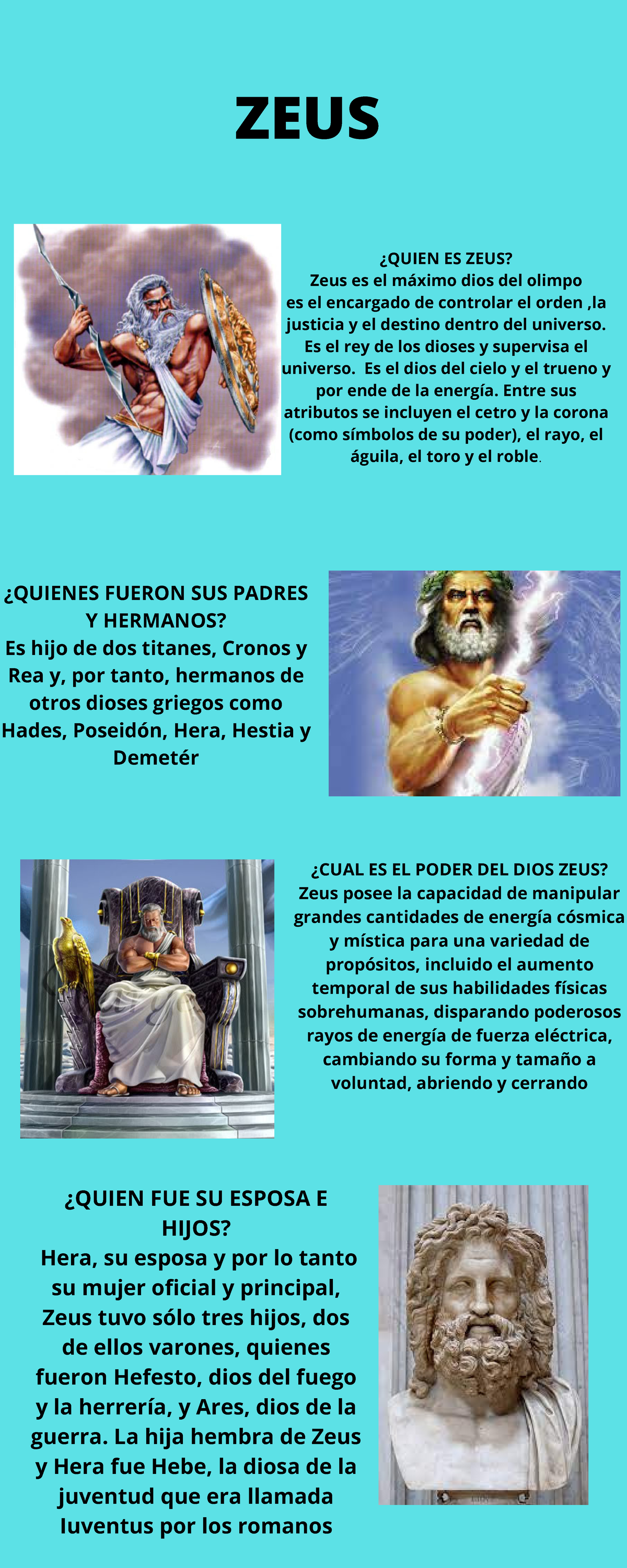 Infografia 1 hbks kmksknsjsolñkbh 2 - ZEUS ¿QUIEN ES ZEUS? Zeus es el  máximo dios del olimpo es el - Studocu