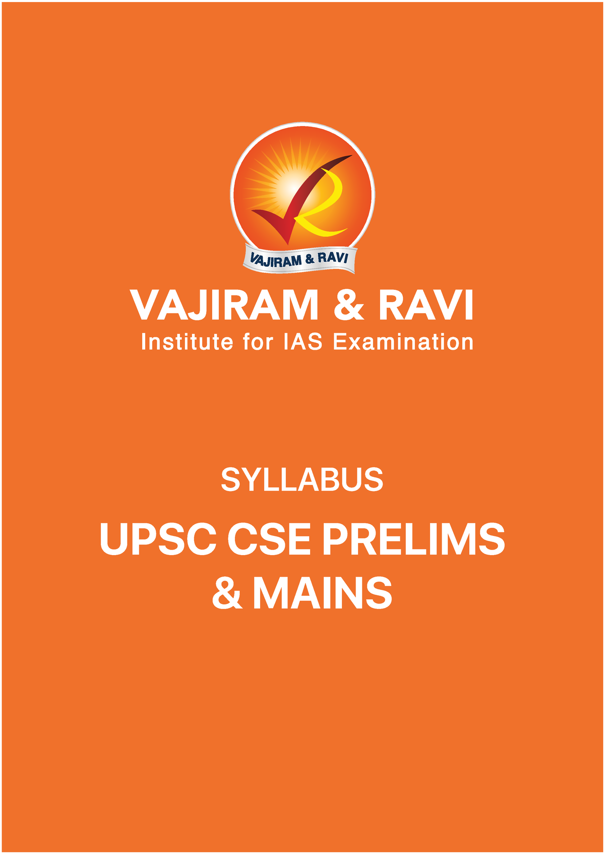 UPSC CSE PRE AND Mains Syllabus - Institute For IAS Examination VAJIRAM ...