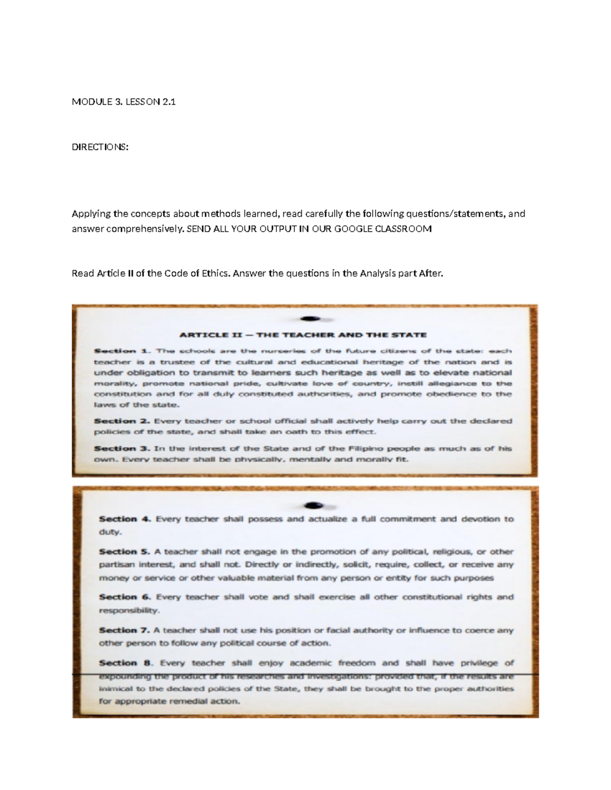 Module 3 Lesson 2 1 Activity Module 3 Lesson 2 Directions Applying The Concepts About Module 3 Lesson 2 1 Activity Module 3 Lesson 2 Directions Applying The Concepts About