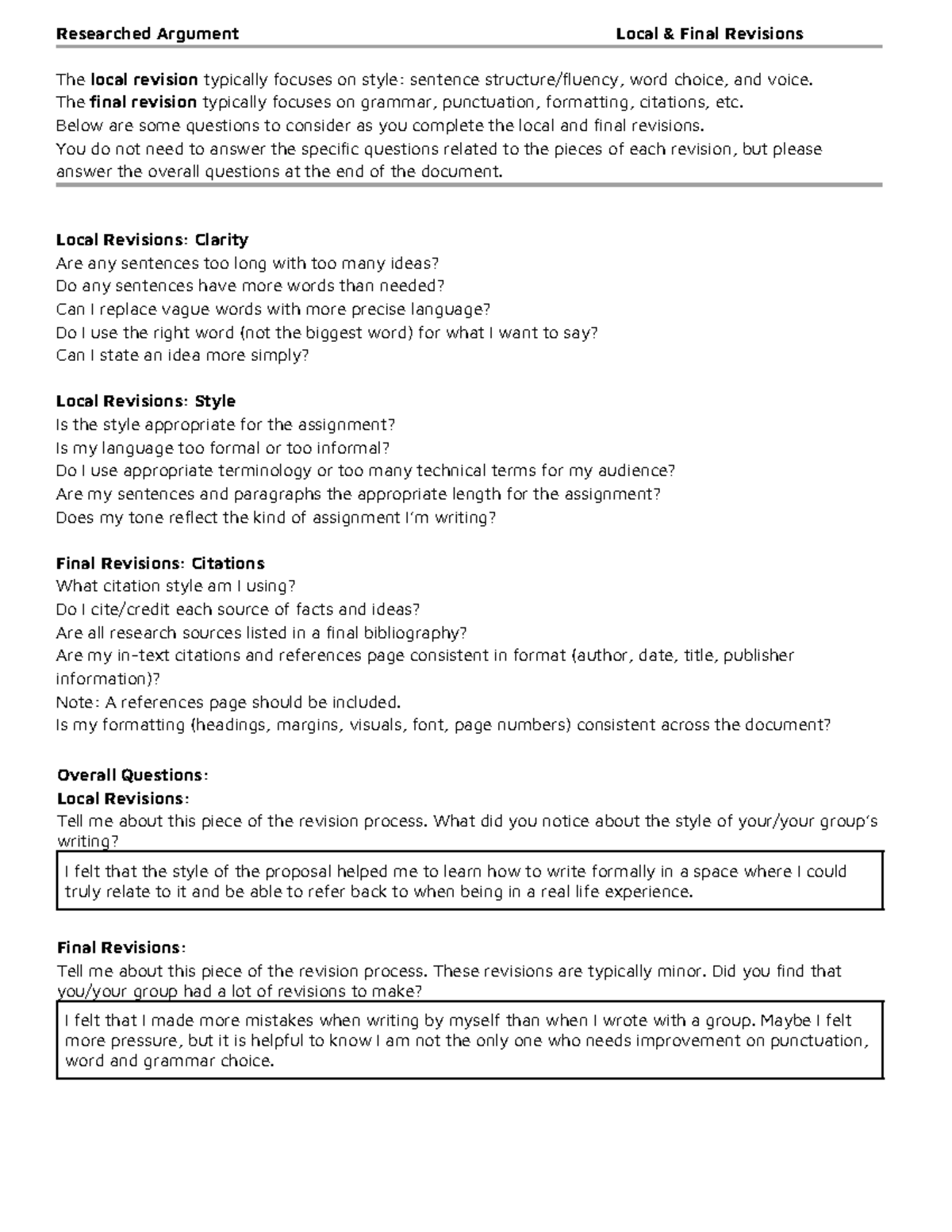 Copy of Local & Final Revisions - Researched Argument Local & Final ...