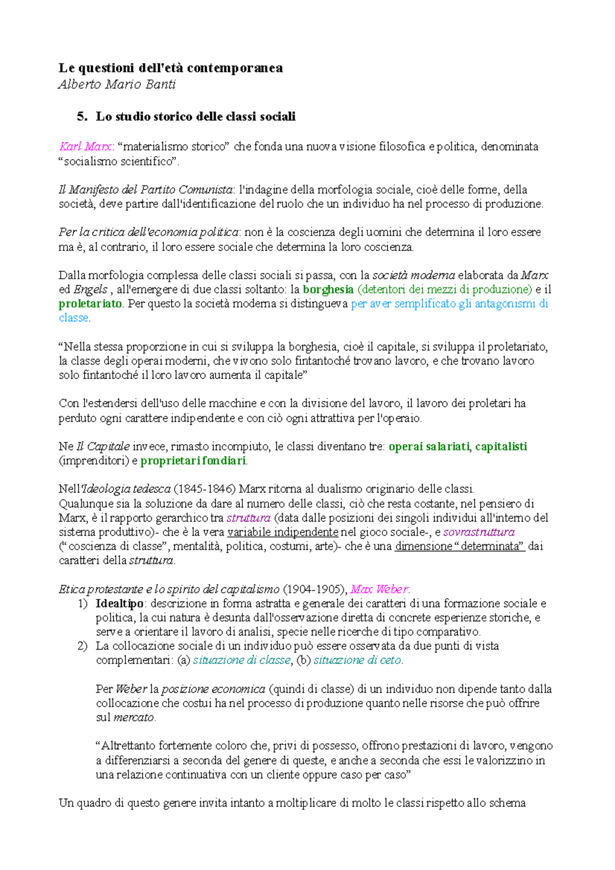 Le questioni dell'età contemporanea - Banti - Le questioni dell'età ...