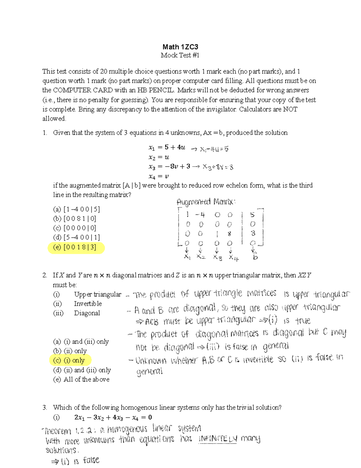 1zc3 mocktest - here enjoy - Math 1ZC Mock Test # This test consists of ...