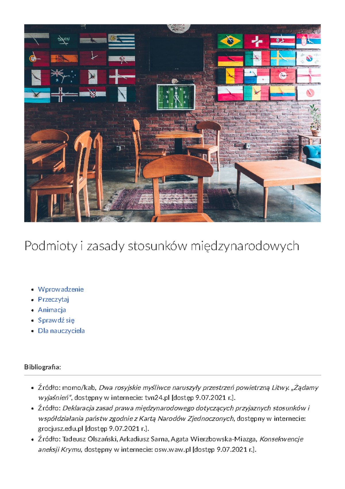 Podmioty I Zasady Stosunkow Miedzynarodowych - Podmioty I Zasady ...