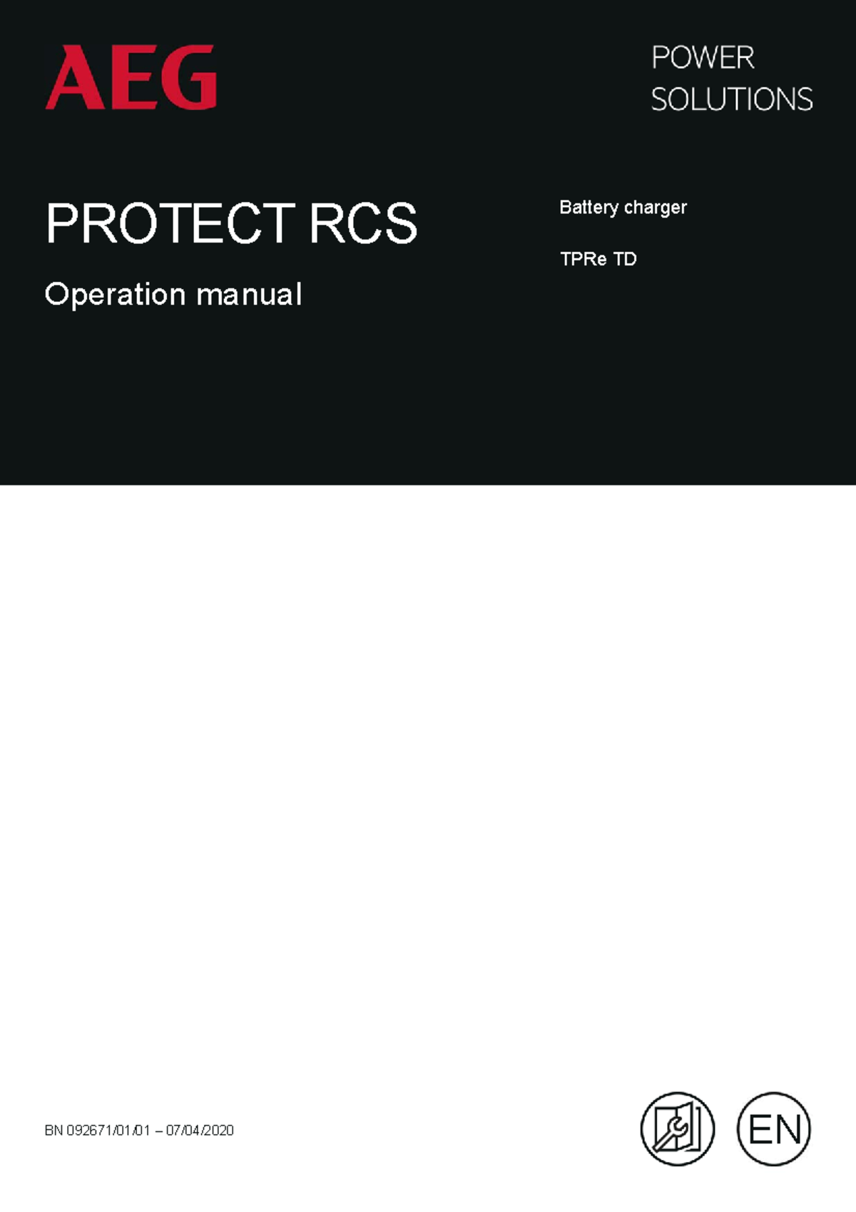 Manual protect rcs - BN 092671/01/01 – 07/04/ PROTECT RCS Operation ...