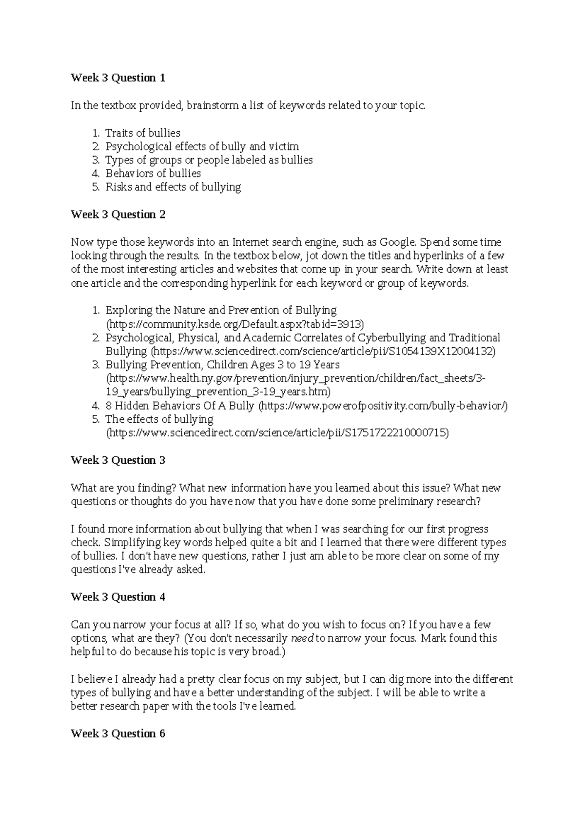 Wendy Morningstar SCS 200 Applied Social Sciences-3 - Week 3 Question 1 ...