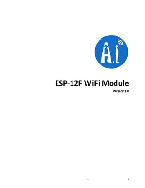 ESP8266 Wi Fi Module Quick Start Guide v 1 - Your ESP8266 is an ...