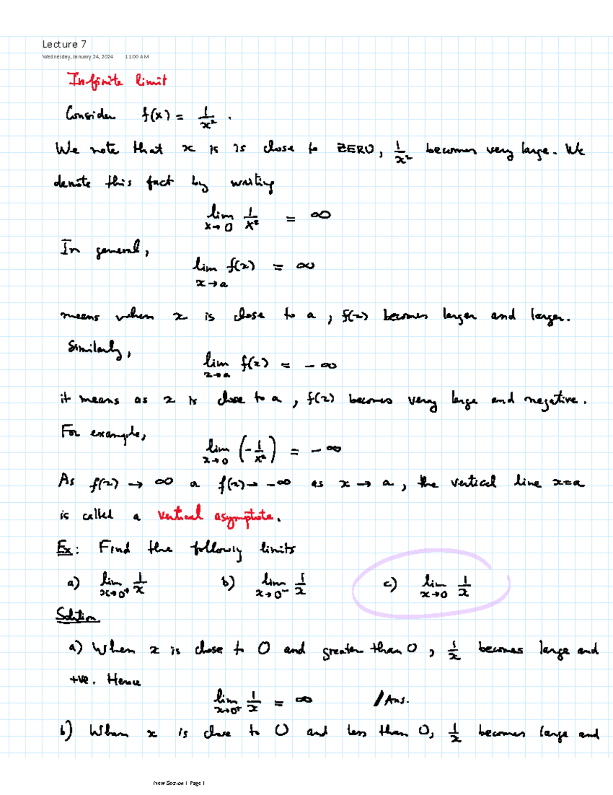 Lecture+7 - Lecture+7 - Mathematics 1225A/B - Lecture 7 Wednesday ...