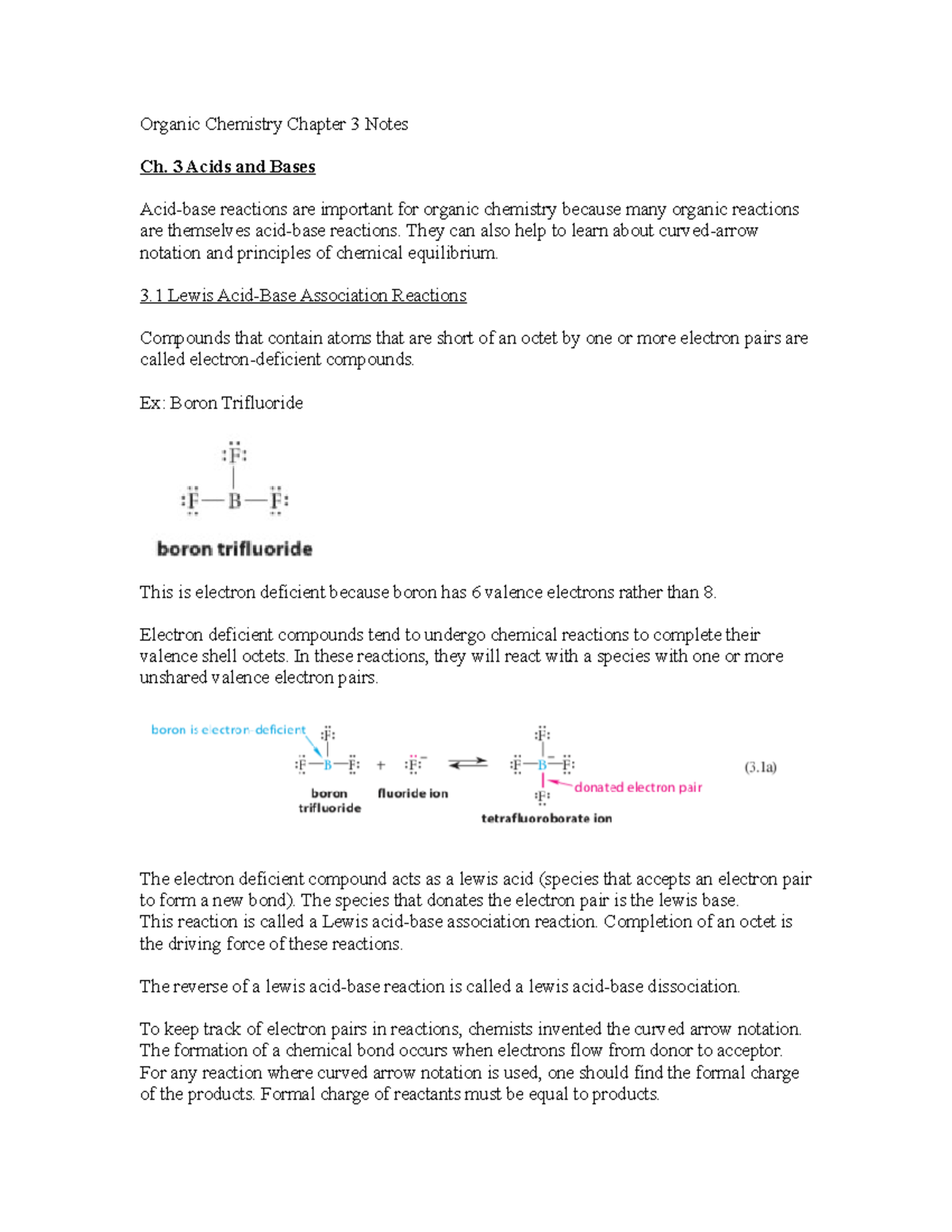 Ch. 41a Chapter 3 Textbook Notes - Organic Chemistry Chapter 3 Notes Ch ...