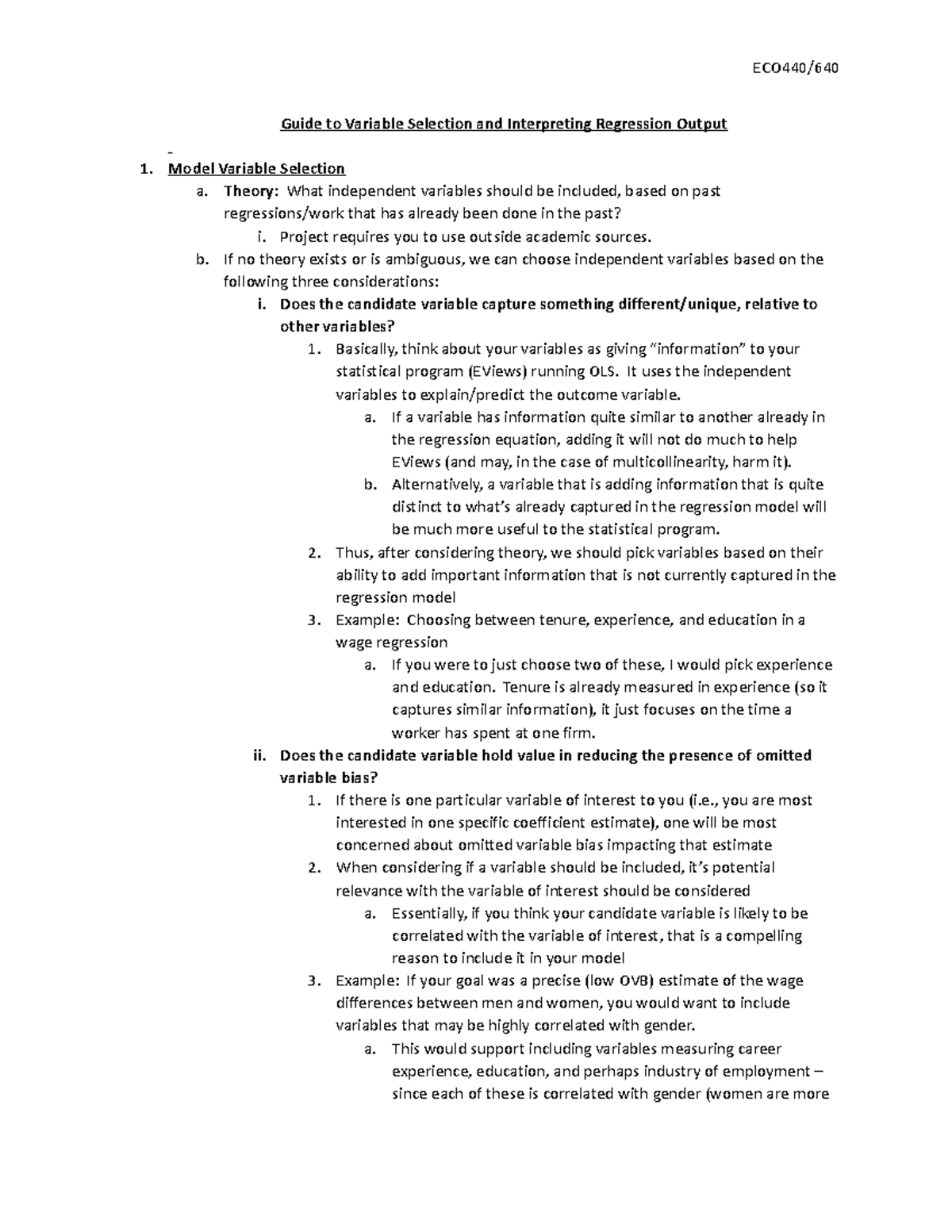 guide-to-variable-selection-and-interpreting-regression-output-theory