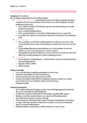 Rule of Law - Notes from lecture, included cases and examples - Public ...