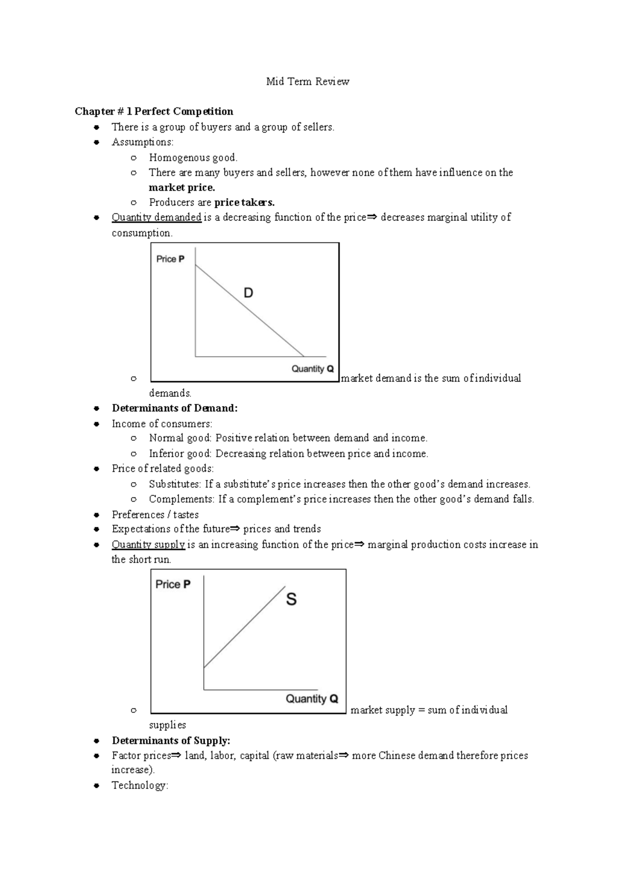 Midterm Review - repaso parcial - Mid Term Review Chapter # 1 Perfect ...