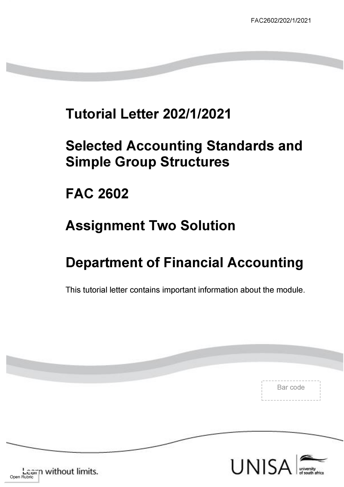 fac2602 assignment 2 answers