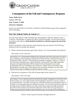 CWV-101 T1 Basic Components Of Worldview - Basic Components Of ...