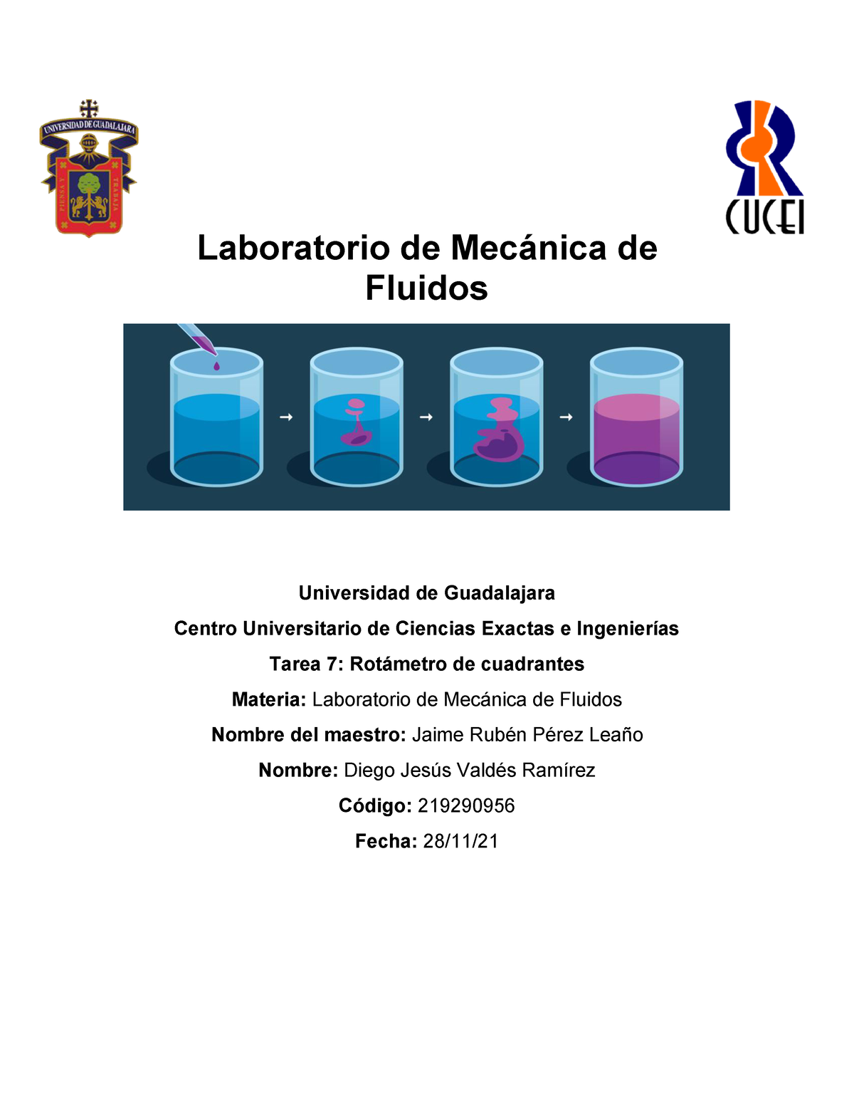 Tarea 7 Laboratorio De Mécanica De Fluidos - Laboratorio De Mecánica De ...