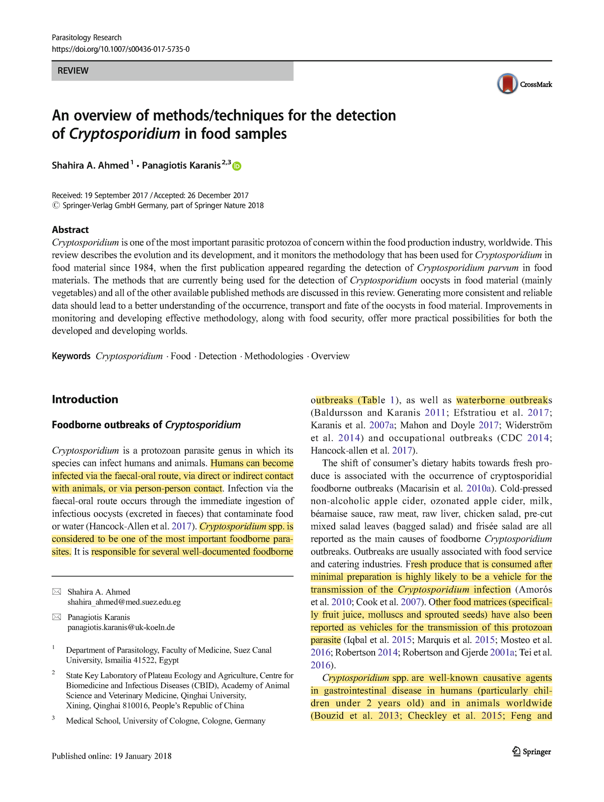 An Overview Of Methods Techniques For The Detection - REVIEW An ...