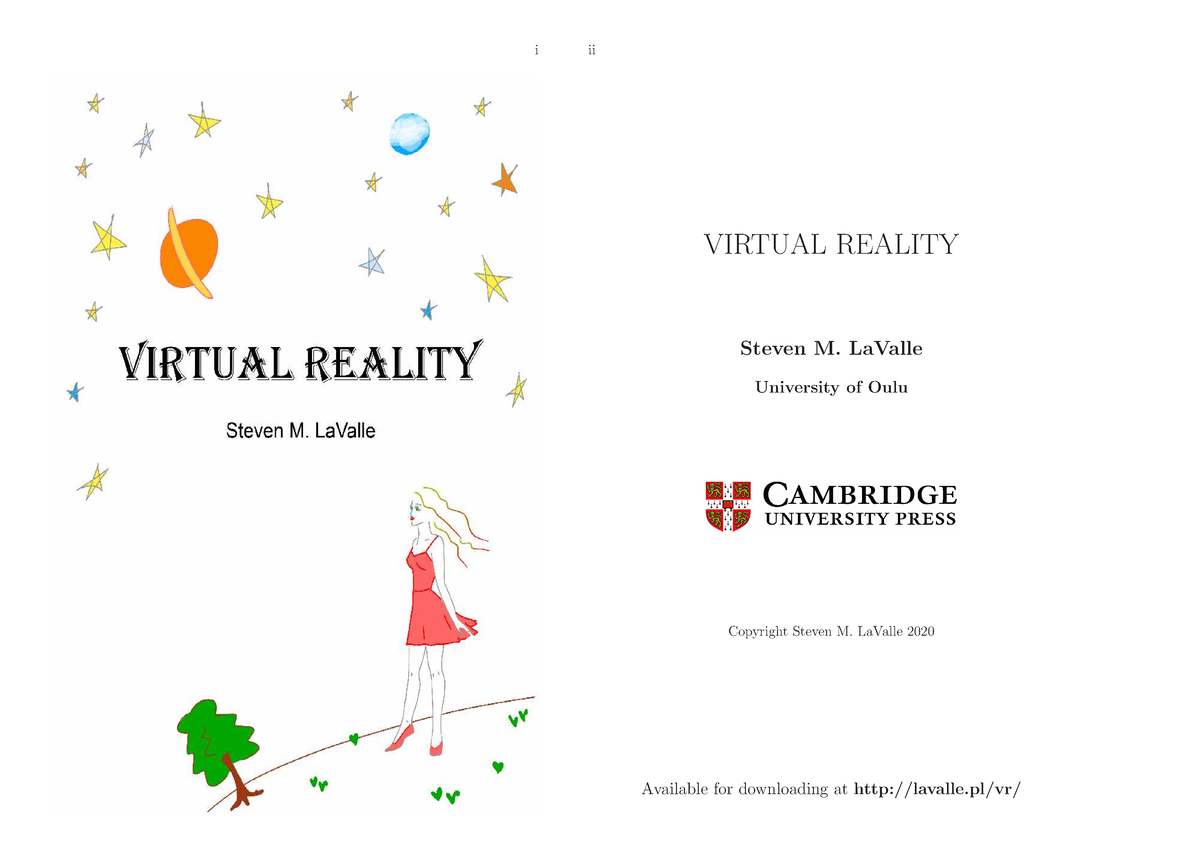 Vrbook - AVR TEXTBOOK - I Ii VIRTUAL REALITY Steven M. LaValle ...