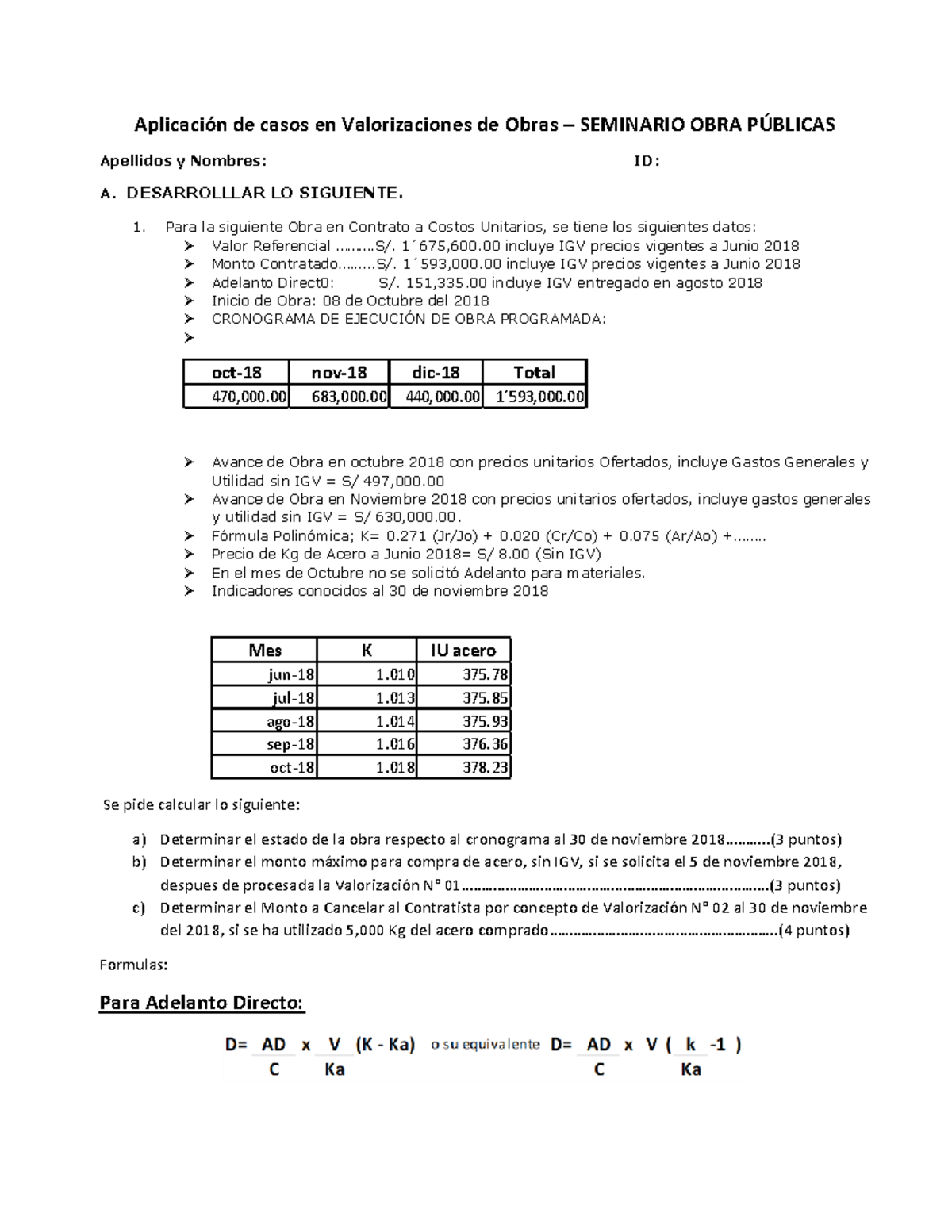 Aplicaci%C3%B3n+de+casos - Aplicación de casos en Valorizaciones de ...