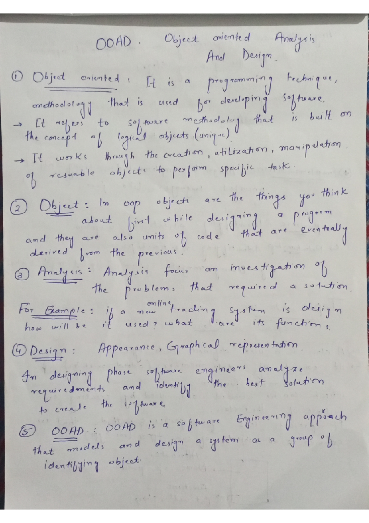 Sir noman terminal - OOAD. Object oriented Analysis And Design , Object ...