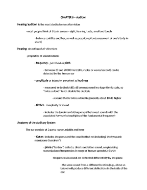 Sensation and Perception Study Guide Exam 1 - Signal Detection Theory ...