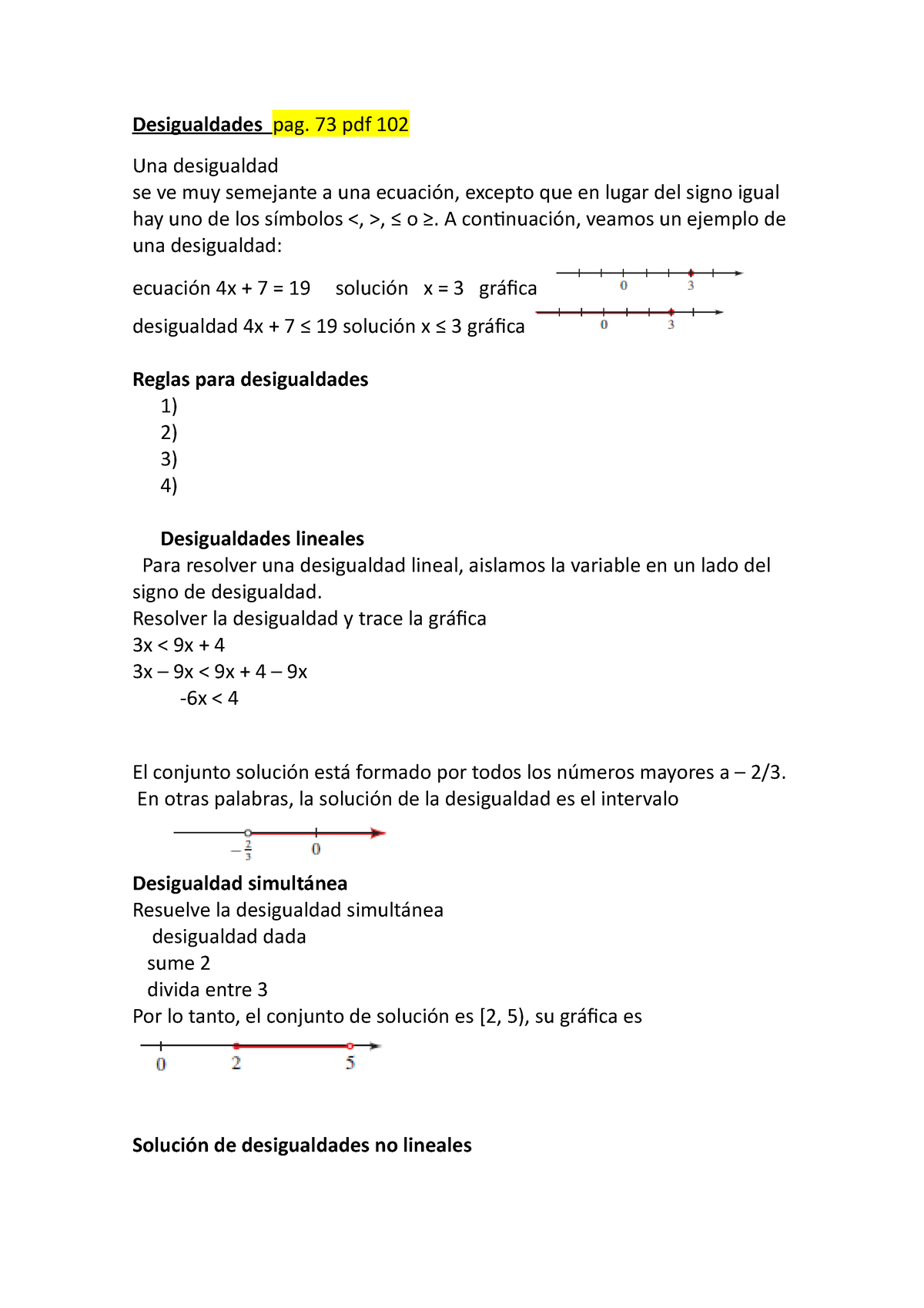 Desigualdades. Tipos De Desigualdades - Desigualdades Pag. 73 Pdf 102 ...