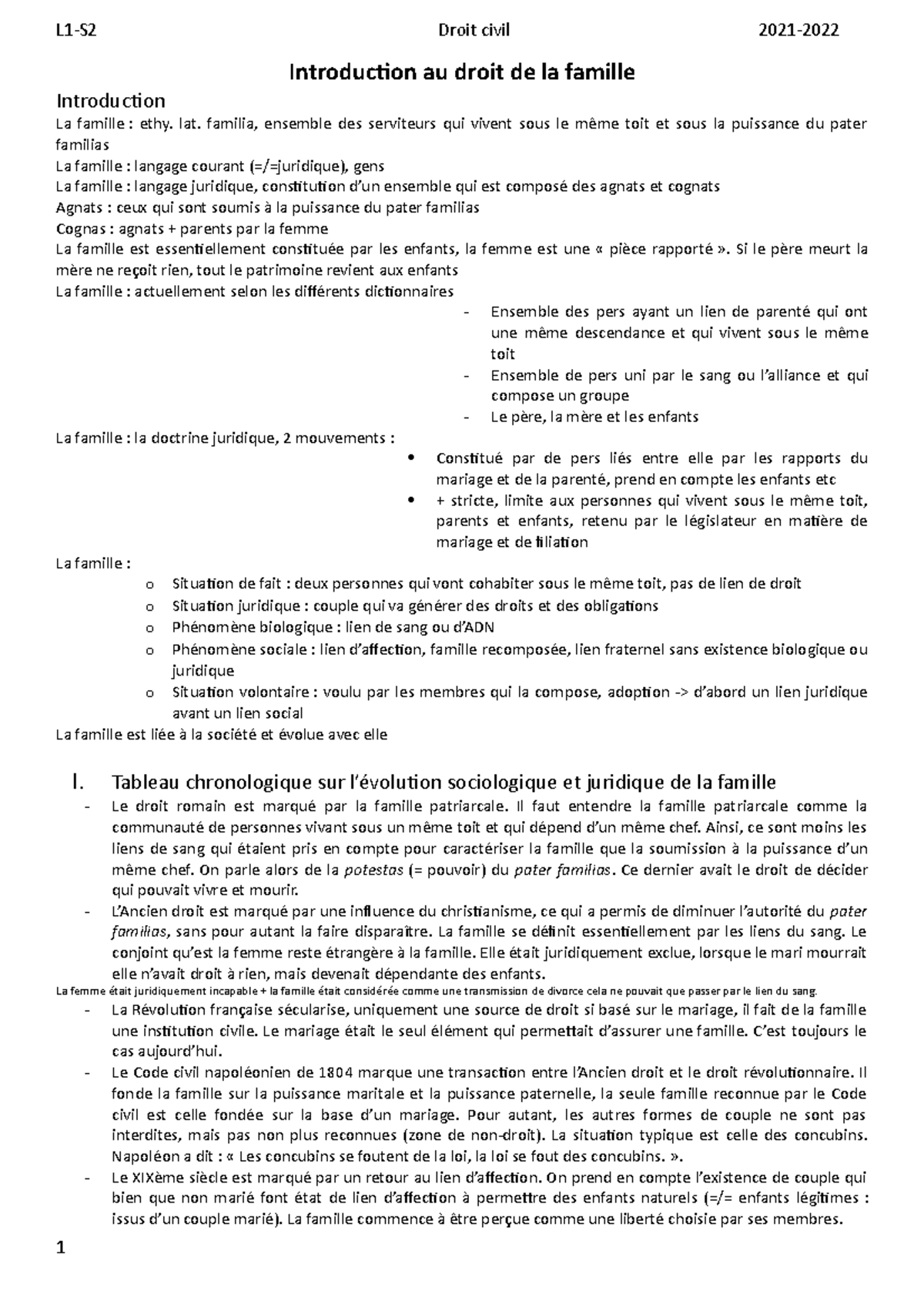Droit civil - cours du semestre 1 de L1 - Introduction au droit de la ...