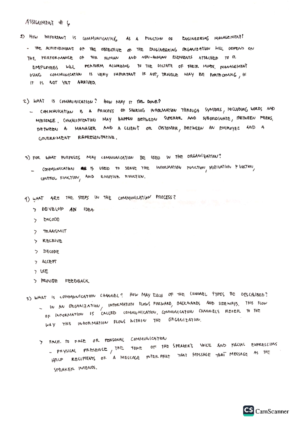 Management OF Engineering Projects - Bachelor of science in civil ...