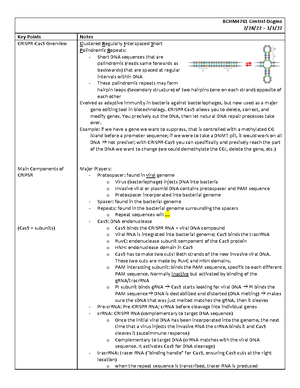 Week 6 (2.14.22) Central Dogma - BCHM4740 Central Dogma Week 6 (2.14 ...