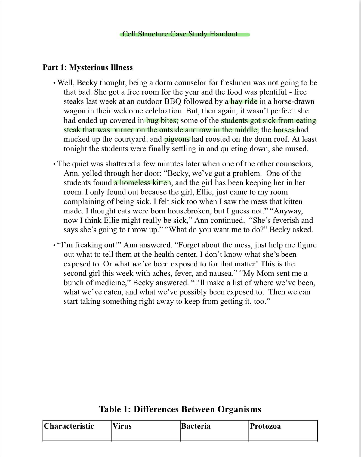 case study cellulose answer key cows