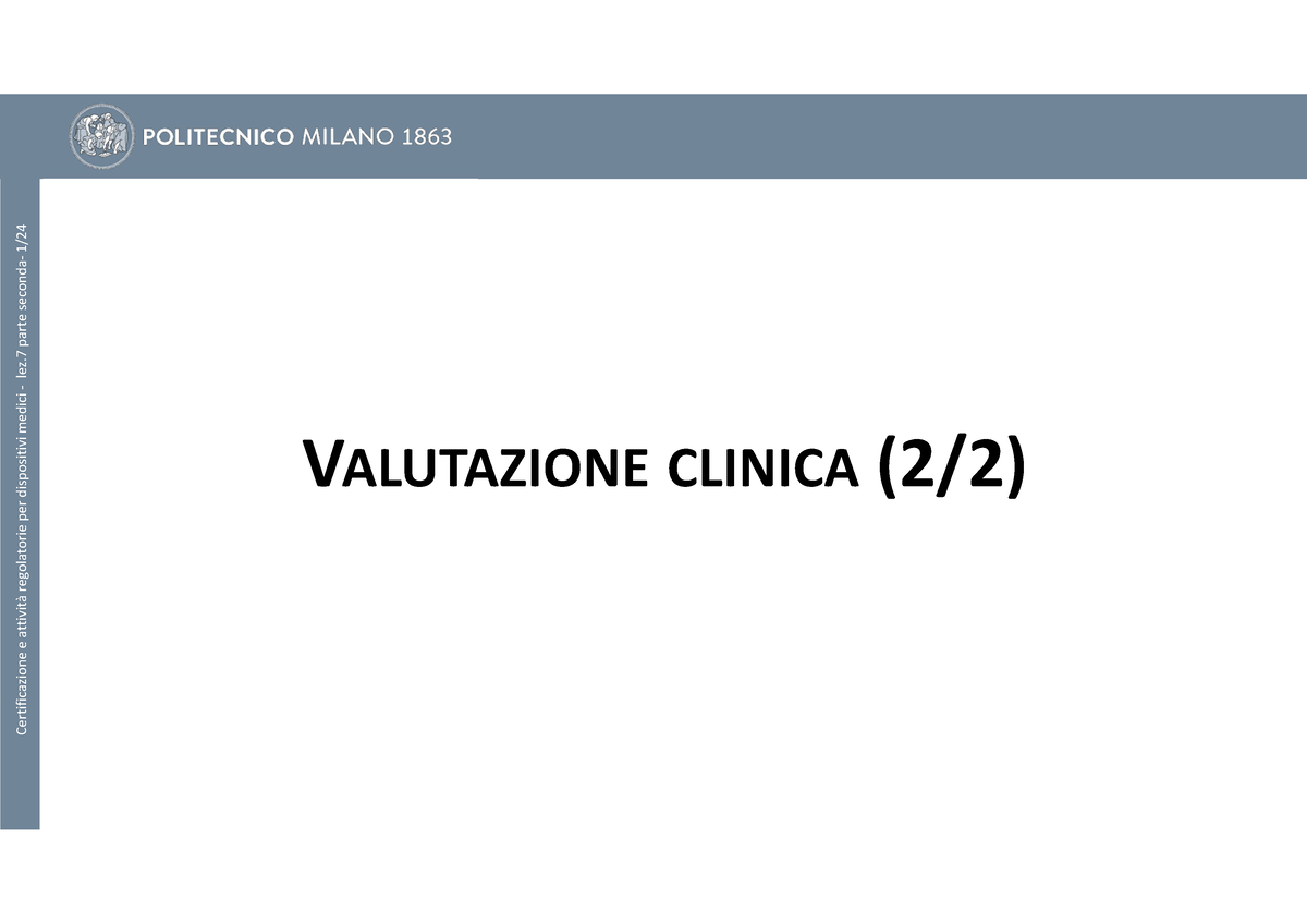 07 Valutazione Clinica (22-23) - Parte Seconda - Modalità Compatibilità ...