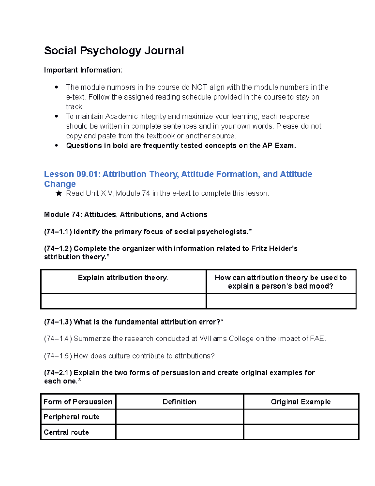 social psychology literature review topics