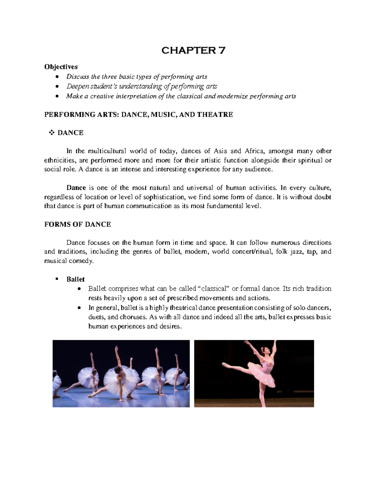 Art appreciation Chapter7 CHAPTER 7 Objectives Discuss the three