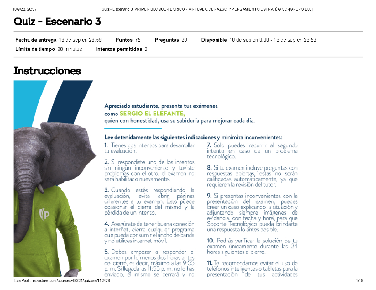 Quiz - Escenario 3 Primer Bloque- Teorico - Virtual Liderazgo Y ...