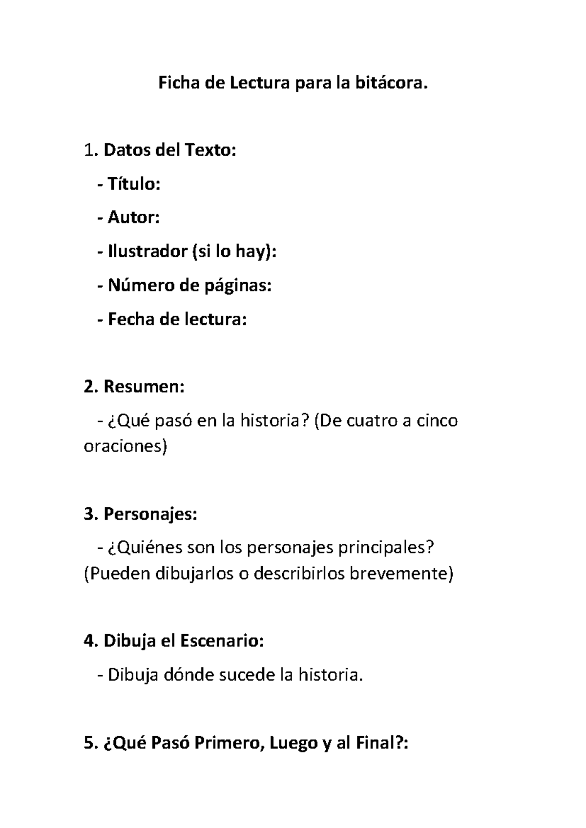 Bitácora - ÑKDNWBJ - Ficha de Lectura para la bitácora. Datos del Texto ...